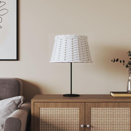 vidaXL Lampenkap Ø38x23 cm wicker wit, Huis en Inrichting, Lampen | Overige, Nieuw, Verzenden