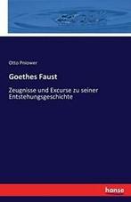 Goethes Faust.by Pniower, Otto New   ., Zo goed als nieuw, Pniower, Otto, Verzenden