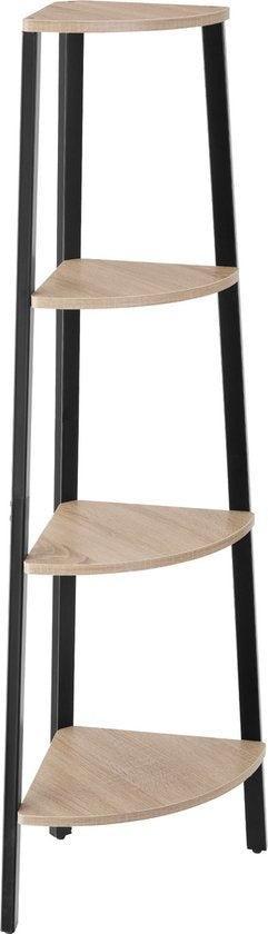 2dekans | tectake - Hoekkast Newbridge 34x34x125cm -, Maison & Meubles, Armoires | Bibliothèques, Enlèvement ou Envoi