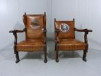 Fauteuil (2) - Bois, Cuir, Antiquités & Art