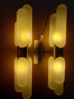 Mazzega - Wandlamp (2) - Torpedo - Glas - Metaal, Antiek en Kunst