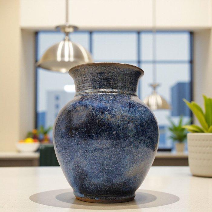 Agny Chenonceaux - Galactic Blue Glaze - Vaas - Keramiek, Antiek en Kunst, Curiosa en Brocante