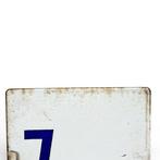 Japans emaille spoorwegbord – Rijtuig 7 - Emaille bord -, Antiek en Kunst