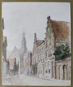 Willem de Haas Hemken (1831-1911) - Smedestraat te Haarlem, Antiquités & Art