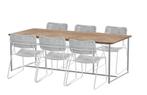Taste by 4 Seasons Swing tuinset frost grey met Quatro tafel, Nieuw
