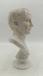 sculptuur, Busto di Giulio Cesare - 30 cm - marmerstof, Antiek en Kunst