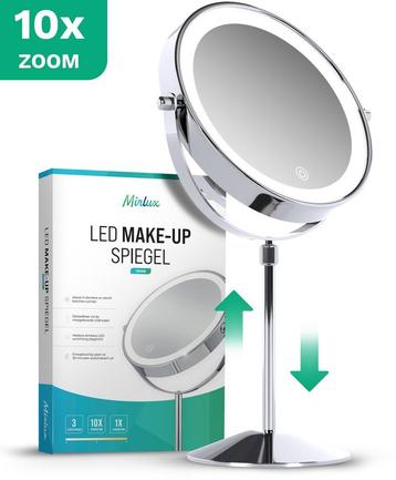 2dekans | Mirlux Luxe Make-upspiegel 20 cm Chroom - beschikbaar voor biedingen