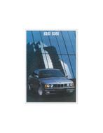 1989 BMW 5 SERIE BROCHURE ENGELS, Boeken, Nieuw, Ophalen of Verzenden