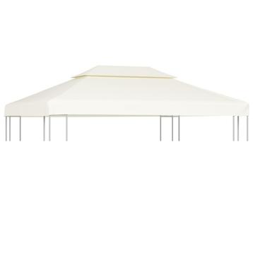 vidaXL Vervangend tentdoek prieel 310 g/m² 3x4 m crèmewit, Tuin en Terras, Partytenten, Verzenden, Nieuw