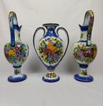 vestal Alcobaça - Vaas (3) - Steengoed - Handgeschilderd, Antiek en Kunst