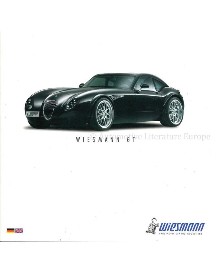 2005 WIESMANN GT BROCHURE ENGELS | DUITS, Boeken, Auto's | Folders en Tijdschriften
