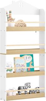 2dekans | SoBuy KMB121-WN Boekenkast voor kinderen, 4, Huis en Inrichting, Ophalen of Verzenden, Nieuw