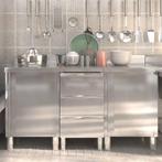 vidaXL Keukenkasten commercieel 3 st roestvrij staal, Zakelijke goederen, Horeca | Overige, Verzenden