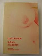Liefdes misdaden 9789060191590 Sade, Boeken, Verzenden, Gelezen, Sade