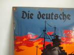 Die Deutsche Kriegsmarine - Reclamebord - Komm zu uns -, Antiek en Kunst