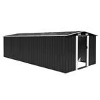 vidaXL Tuinschuur 257x580x181 cm metaal antracietkleurig, Tuin en Terras, Verzenden, Nieuw