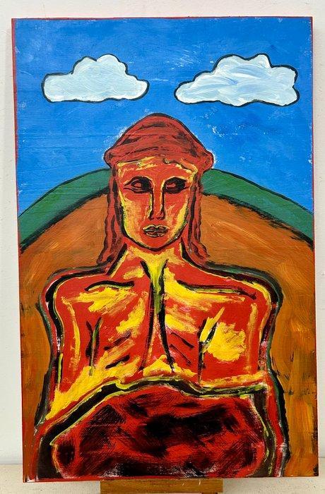 Mito Nagasawa (1975) - Tribute to Tano - NO RESERVE, Antiek en Kunst, Kunst | Schilderijen | Klassiek