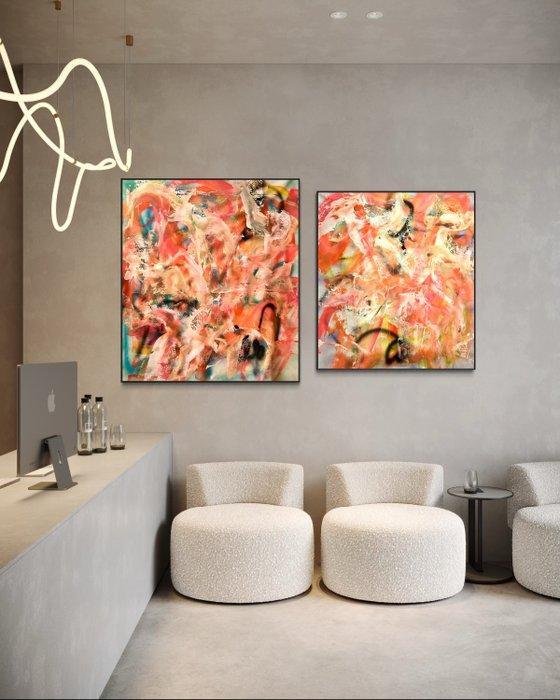 Timo Wedell - Reaching the Stars - XXL - ( 2 Abstract, Antiek en Kunst, Kunst | Schilderijen | Modern