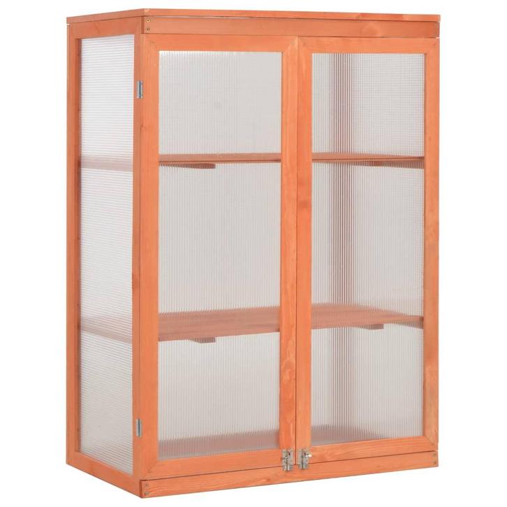 vidaXL Tuinkas 75x47x109 cm hout, Tuin en Terras, Kassen, Nieuw, Verzenden
