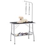 vidaXL Hondentrimtafel verstelbaar met 2 lussen en, Dieren en Toebehoren, Verzenden, Nieuw