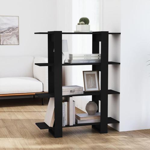 vidaXL Boekenkast/kamerscherm 100x30x123,5 cm zwart, Huis en Inrichting, Kasten | Boekenkasten, Nieuw, Verzenden