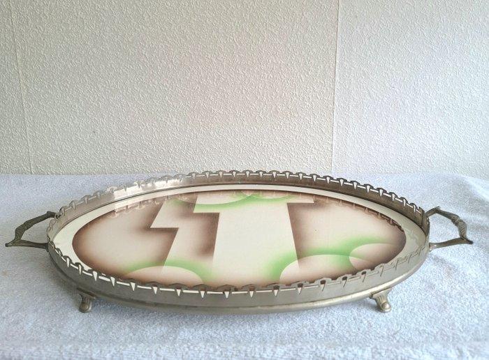 Villeroy & Boch (Mettlach) - Plateau de service - Métal,, Antiquités & Art, Art | Objets design