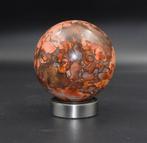 Jaspe Cobra Orange Sphère - Hauteur : 85 mm- 950 g - (1)