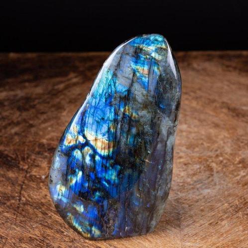 Topkwaliteit Labradoriet Vrije Vorm - Goud/Blauw Licht -, Verzamelen, Mineralen en Fossielen