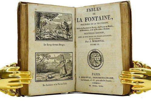 J. De La Fontaine - Fables de La Fontaine - 1822, Antiek en Kunst, Antiek | Boeken en Manuscripten