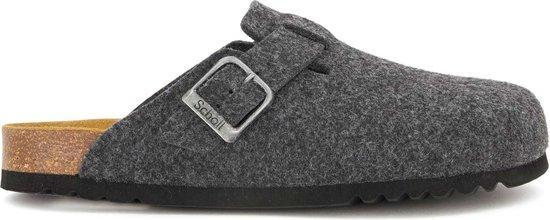 SCHOLL OLIVIER NEW Felt Mens Anthracite FALSO Clogs - Ant..., Kleding | Dames, Schoenen, Nieuw, Verzenden