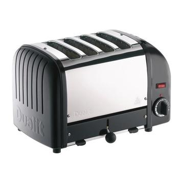 Broodrooster zwart | Cap.4st. | 130 sneden/h | 230V |, Verzenden