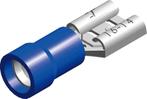 Conex Blauwe PVC Spade Connector 1.5-2.5mm² 100pc Doos -, Verzenden, Nieuw