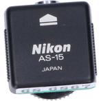 Tweedehands Nikon AS-15 Flitsadapter CM6867, Audio, Tv en Foto, Overige Audio, Tv en Foto, Gebruikt, Ophalen of Verzenden