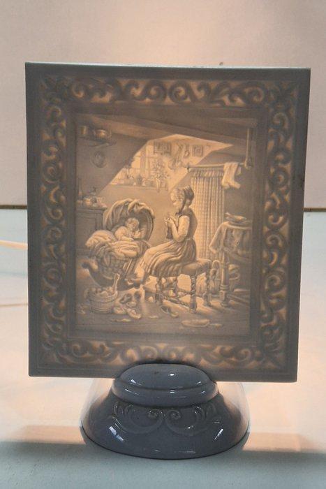 Lithophaan, Lithophanie - Zeldzaam grote Lithophane, Audio, Tv en Foto, Fotocamera's Analoog