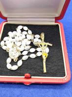 Chapelet - Exclusif Rosario du Pape Benoît XVI en or béni, Antiek en Kunst