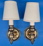 Paar Wandlampen – Klassische Wandleuchten – Messing, mit