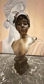 Emmanuel VILLANIS - Sculpture, Javotte - 27.5 cm - Bronze -, Antiek en Kunst
