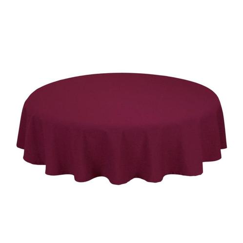 Nappe de Table Ronde Maroon Rouge 230cm Ø - Treb SP, Huis en Inrichting, Keuken | Textiel, Overige kleuren, Nieuw, Verzenden