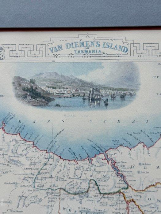 Australië - Tasmanië (Van Diemensland); J. Rapkin - John, Livres, Atlas & Cartes géographiques