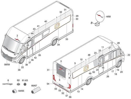 Carthago motorhome onderdelen & parts uit voorraad leverbaar, Caravans en Kamperen, Mobilhome-accessoires, Nieuw, Verzenden