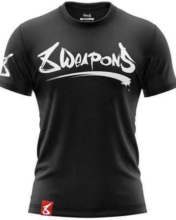 8 WEAPONS Muay Thai T-Shirt Unlimited Zwart