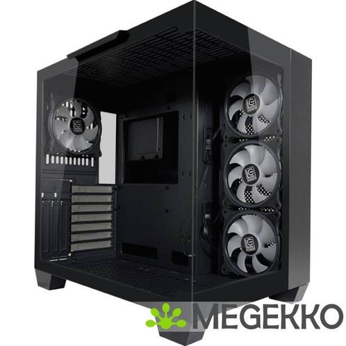 LC-Power 809B Midi Tower Zwart, Computers en Software, Computerbehuizingen, Nieuw, Verzenden