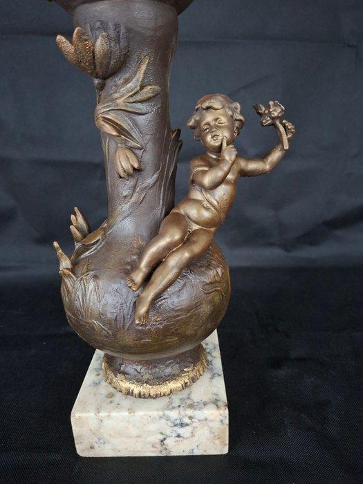 Tafel/bureauklokken - Legering, Messing - 1850-1900, Antiek en Kunst, Antiek | Klokken