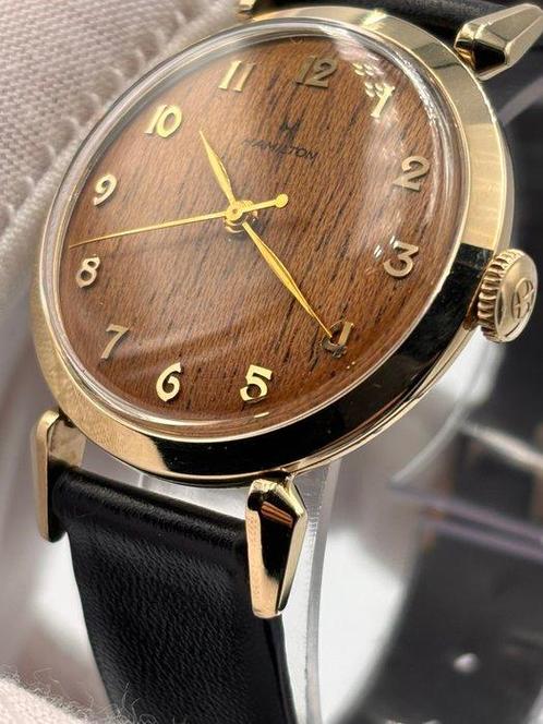 Hamilton - Sherwood T Gold filled - Sans Prix de Réserve -, Handtassen en Accessoires, Horloges | Heren