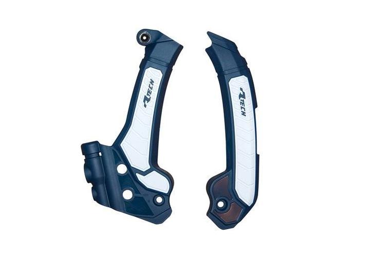 Racetech frame beschermers Blauw / Wit Husqvarna TC 125/250, Motoren, Onderdelen | Overige, Verzenden