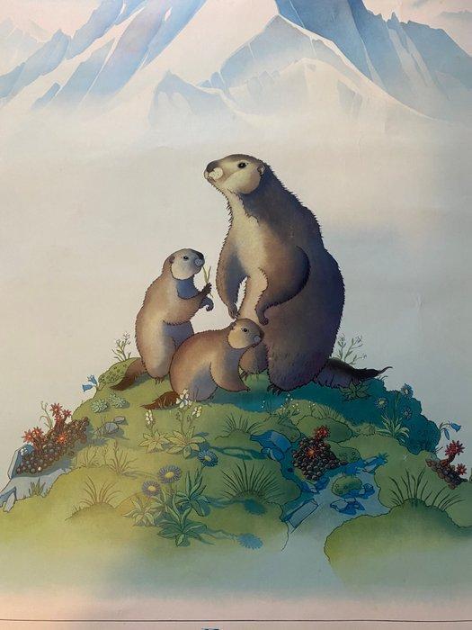 Samivel - La Vanoise - France. Original vintage poster, Antiek en Kunst, Antiek | Overige Antiek