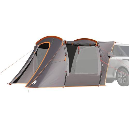 vidaXL Tente de voiture gris et orange imperméable, Caravans en Kamperen, Tenten, Verzenden