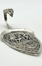 No reserve-Antieke ajour gezaagde zilveren Taartschep met, Antiek en Kunst