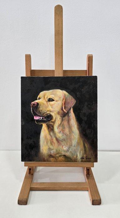 Noé Caron (1942) - Regard fidèle, Antiquités & Art, Art | Peinture | Classique