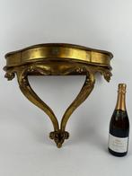 Wanddecoratie - Italië - Een grote vergulde console, Antiek en Kunst
